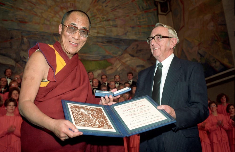 Young Dalai Lama as teenager